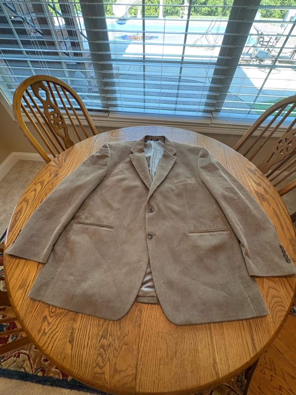 Lauren Ralph Lauren Men's Tan Corduroy Blazer Size 50R Classic